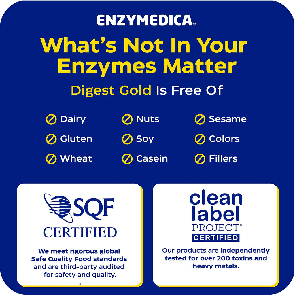 Enzymedica Digest Gold, Maximum Strength, ATPro Energy Support - 90 Caps