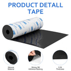 Non Slip Furniture Pads, 5" x 40" Rubber Furniture Pads Anti Skid Pads Non Slip Self Adhesive Cuttable Rubber Tape Strip Roll for Protecting Hardwood Floors Chair Wall Protector - 2 Pack, Black