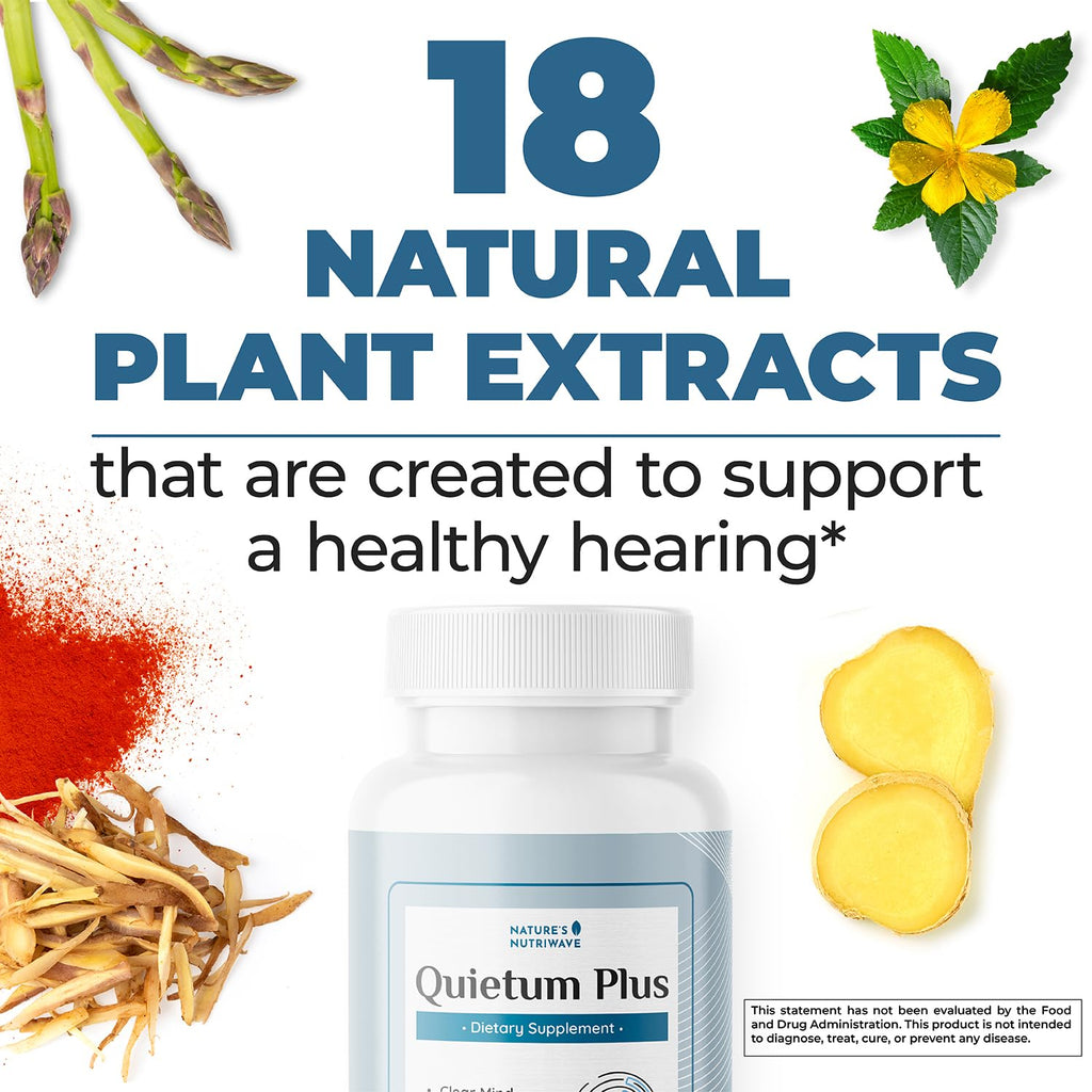 Quietum Plus – Herbal Extract Capsules – 60 Ct, 6 Month Supply