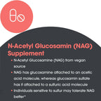 Allergy Research Group ARG N-Acetyl Glucosamine (NAG) - Vegan Glucosamine Supplement - Gastrointestinal & Connective Tissue Support - Non-Sulfur Formula - 90 Servings - 90 Capsules