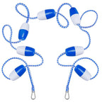 Aulock 18Ft Pool Safety Rope with Floats - Effective Visibility Floating Rope Divider Barrier with Pre-Assembled Stainless Steel Hooks for Indoor and Outdoor Swimming Pool Separating Depth