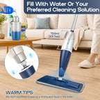 Microfiber Spray Mop for Hardwood Floors Cleaning with 3 Washable Pads