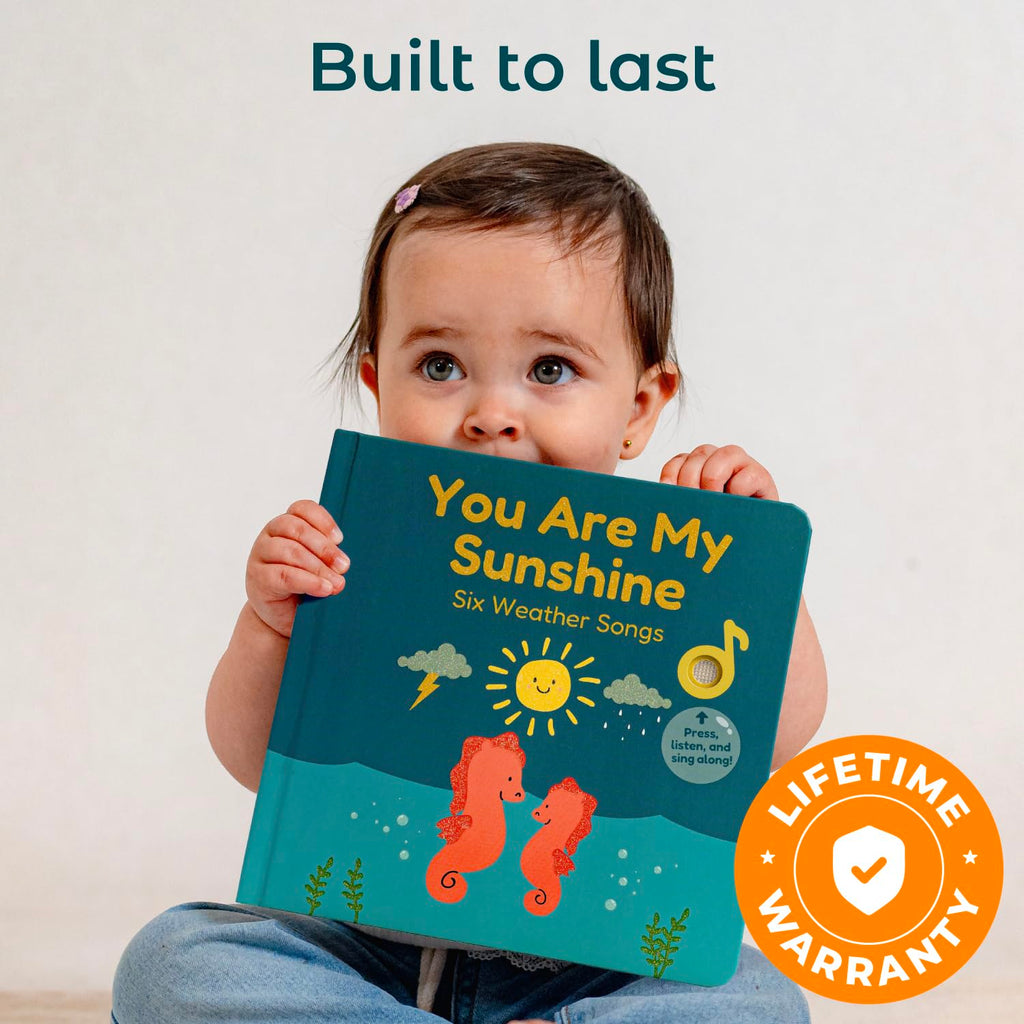Cali's Books You are My Sunshine Music Book for Toddlers 1-3 Years Old - Nursery Rhymes Musical Books, Interactive Baby Sound Book, Singing Toy for Children Girls, Learning Song Toys for Toddler Boys