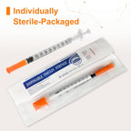 30 Pack U-100 1ml 30G 5/16" 8mm, Individually Packed
