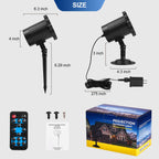 Outdoor RGB Laser Projector Lights 3 Color Starry Sky Firefly Effect