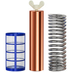 Troxlly Pool Ionizer Copper Replacement Kit (Enhanced Thickened Copper Rod) - Replacement Copper Anodes 4.13 x 0.98 Inch Universal Fit for Solar Ionizer, Complete Set with All Accessories
