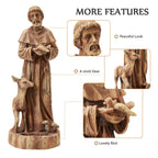 DSNAPE St Francis Garden Statue Bird Feeder 25" H Catholic Outdoor Statues
