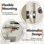 Tonitrui Upgraded Strong Magnetic Door Catch, Replacement for Traditional Door Ball Catch, Quite & Easy to Install, Use for Top of Door, Closet Door, 8 Pack, Black