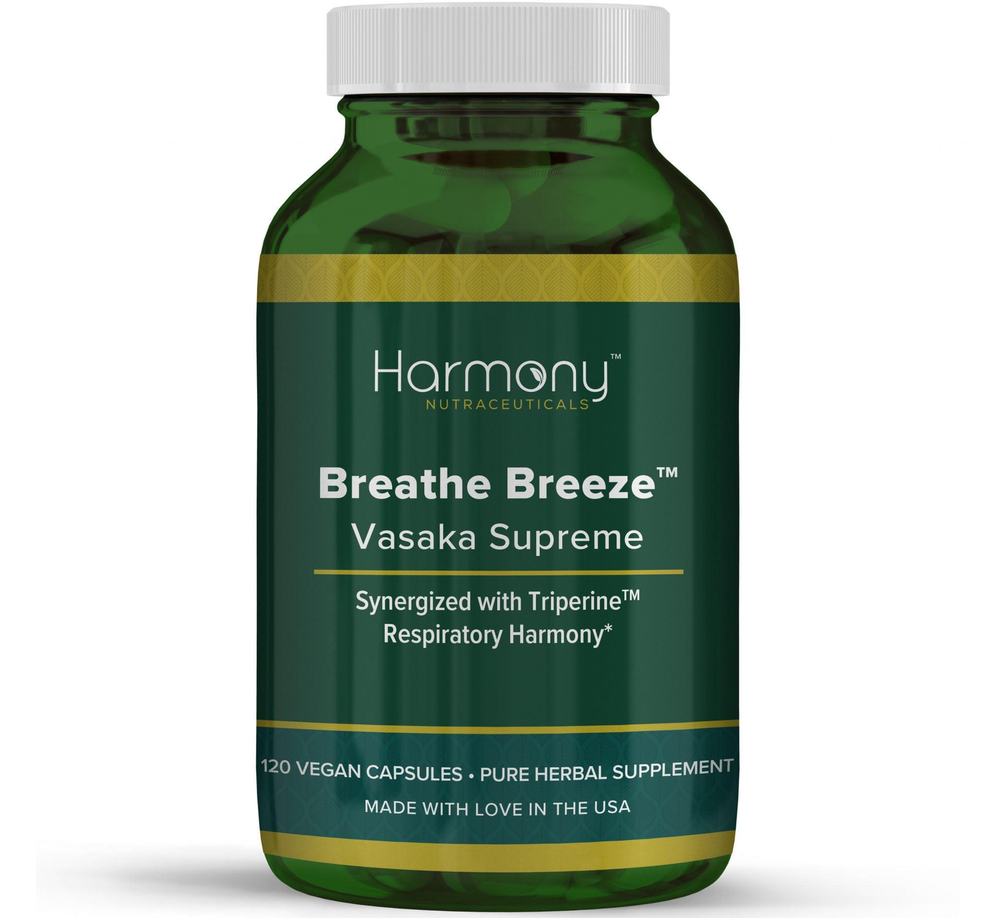 Vasaka Synergized with Triperine Ayurvedic Herbal Respiratory Care 120 Capsules