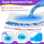 Commode Liners with Absorbent Pads,60 Commode Bags+60 Powerful Absorbent Pads,Scented Portable Toilet Bags Potty Chair Liners Fits All Bedside Potty Chair,Bedpan,Bucket,Leak-Proof &Odor-Free,No Mess
