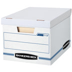 Bankers Box 12-Pack Basic-Duty File Storage Box with Lid, Letter/Legal