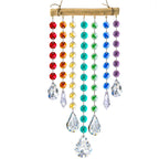 YU FENG 12 Inch Crystal Prism Suncatcher, Hanging Rainbow Maker Ornament