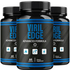 (3 Pack) Viril Edge For Men Capsules - Official VirilEdge Pills Advanced Support For Maximum Strength, All Natural Ingredients Premium Vitamins For Overall Health & Wellness, 180 Capsules For 3 Months