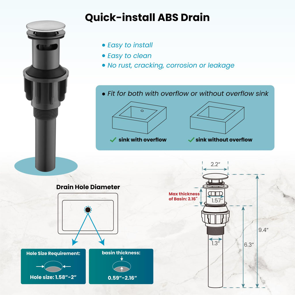 gotonovo Waterfall 8 inch Widespread Bathroom Faucet Set Bathroom Sink Faucet 3 Hole 2 Handle Vanity Lavatory Deck Mount with Pop Up Drain and Water Supply Lines Round Body Brushed Nickel