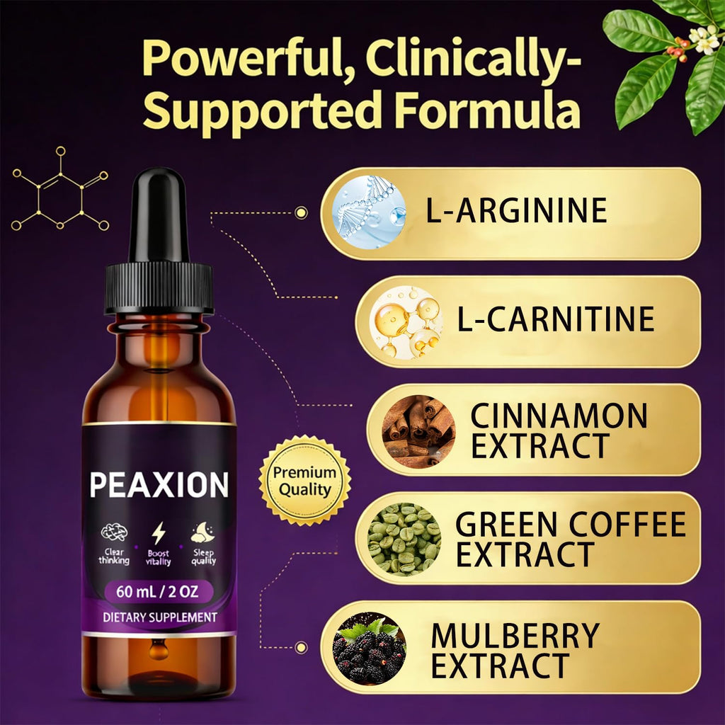 Peaxion Drop, Lncrease Stamina, Fight Fatigue,Support Daily Energy, Recharge Your Body 2 oz