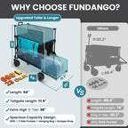FUNDANGO 660L Double Decker Wagon with Tailgate and High Extender