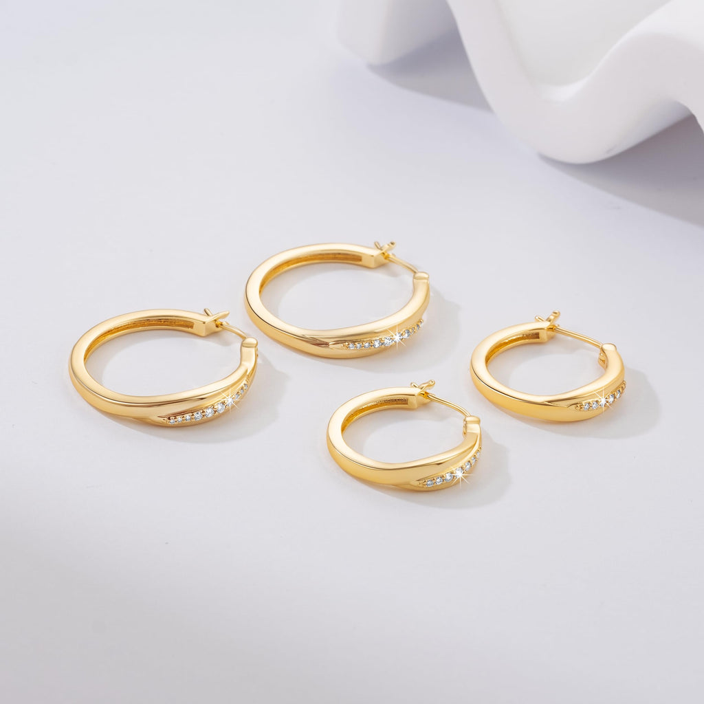vuiikhir 14K Gold Earrings for Women 14K Gold Hoop Earrings for Women