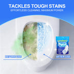 MineeCozee Foaming Toilet Bowl Cleaner Powder: Self-Activating Foam Toilet Cleaner for Deep Cleaning - Stain Remover for Bathroom (400g)