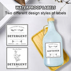 LIKAJON 2 Pcs Glass Laundry Detergent Dispenser Bottle, 64 oz