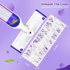 Pure Realm 32 Count Disposable Power mop Refills for Swiffer Power Mop Multi-Surface and PowerMop Wood , Unscented Powermop Clean Replacement Mopping Pad