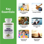 Paradise Herbs, Imperial Adaptogens, with Ashwagandha, Astragalus, Rhodiola, Proprietary Adaptogen Blend for Stress Support, Focus & Energy, 60 Vegetarian Capsules