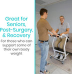Vive Mobility Sit to Stand Patient Lift for Handicapped - Stand Assist Lift Aid for Home Care Use - Elderly Lift Assist Transfer Device - Transport Chair Stand Assist for Seniors, Adults & Disabled