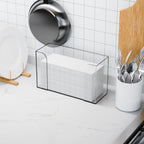 Clear Bathroom Paper Towel Dispenser,11″ Long Acrylic Trifold Paper Towel Holder,Lucite Multifold Paper Towel Dispenser for Papertowel,Z-fold,Folded,C fold,Tri Fold and Paper Napkin Holder,Pack of 1