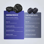 KontrolFreek FPS Freek Galaxy Black for PlayStation 4 (PS4) and PlayStation 5 (PS5) | Performance Thumbsticks | 1 High-Rise, 1 Mid-Rise | Black (Limited Edition)