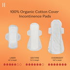 The Honey Pot Company - Herbal Pads for Women - Organic Incontinence Overnight w/Wings - Infused w/Essential Oils for Cooling Effect - Postpartum Essentials - Feminine Care - 16 ct