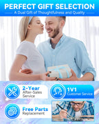 2025 Upgraded Ultrasonic Contact Lens Cleaner【50KHz Germany Super Motor】【Top1 Intelligent Chip-Smart Modes】 Gentle Cleaning & 99% Brightness, Portable Contact Lens Care Tools Home Travel (Blue)