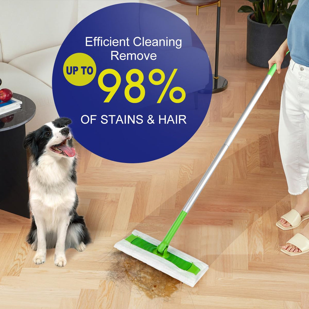 Orighty Dry Sweeping Cloths, Mop Pads Refills Compatible with Swiffer Sweeper, 120 Count Disposable Duster Refills for Floor Mopping and Cleaning (Pack of 2)