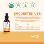 MaryRuth Organics USDA Organic Vitamin D Drops | Vitamin D3 Liquid | Sugar Free | Liquid Vitamin D Drops Immune Support for Infants & Toddlers | VIT D3 | Gluten Free | Non-GMO | 90-150 Servings