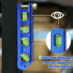 WORKPRO 6.3 Inch Magnetic Torpedo Level, Bubble Level Tool, Aluminium Alloy