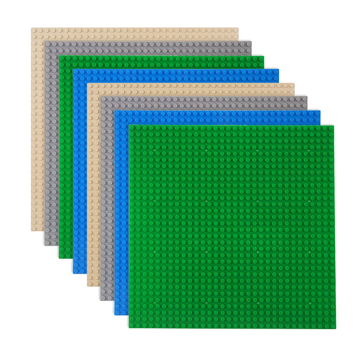 LVHERO 8 Pack Classic Baseplates Building Plates for Building Bricks ...