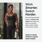 Sports Research Sweet Sweat Waist Trimmer (Core Series) - Premium Sweat Enhancing Fitness Band for Women & Men - Adjustable Fit �� Latex-Free Neoprene - Matte Black, Small