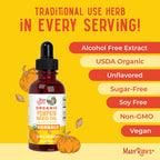 MaryRuth Organics Pumpkin Seed Oil Cold Pressed | 2 Month Supply | USDA Organic Pumpkin Seed Liquid Drops for Men and Women | Urinary Health in Men | Sugar Free | Vegan | Non-GMO | 60 Servings