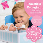 Adora Sweet Baby - 11” Soft & Cuddly Baby Doll, Realistic Features, Gentle Scent, Machine Washable, Lightweight & Easy to Hold | Adorable Playmate (Peanut)