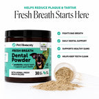 Pet Honesty Vet Approved Dog Teeth Cleaning Powder, 30 Servings