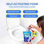 MineeCozee Foaming Toilet Bowl Cleaner Powder: Self-Activating Foam Toilet Cleaner for Deep Cleaning - Stain Remover for Bathroom (400g)