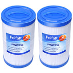 Foifatt PWW35L Hot Tub Filter Cartridge Filter Compatible with Unicel 4CH-935 Waterway 817-4035 Teleweir 35 SF, Pool & Spa Filter, 2 Pack