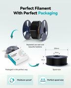 SUNLU TPU Filament 1.75mm,(4kg,4 Black,90a TPU)