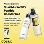 COSRX Snail Mucin 96% Peptide Booster Set - Amazon Exclusive - Korean Skin Care, Gift Sets, Skin Care Sets for Women, Advanced Snail Mucin Serum, Face Serum