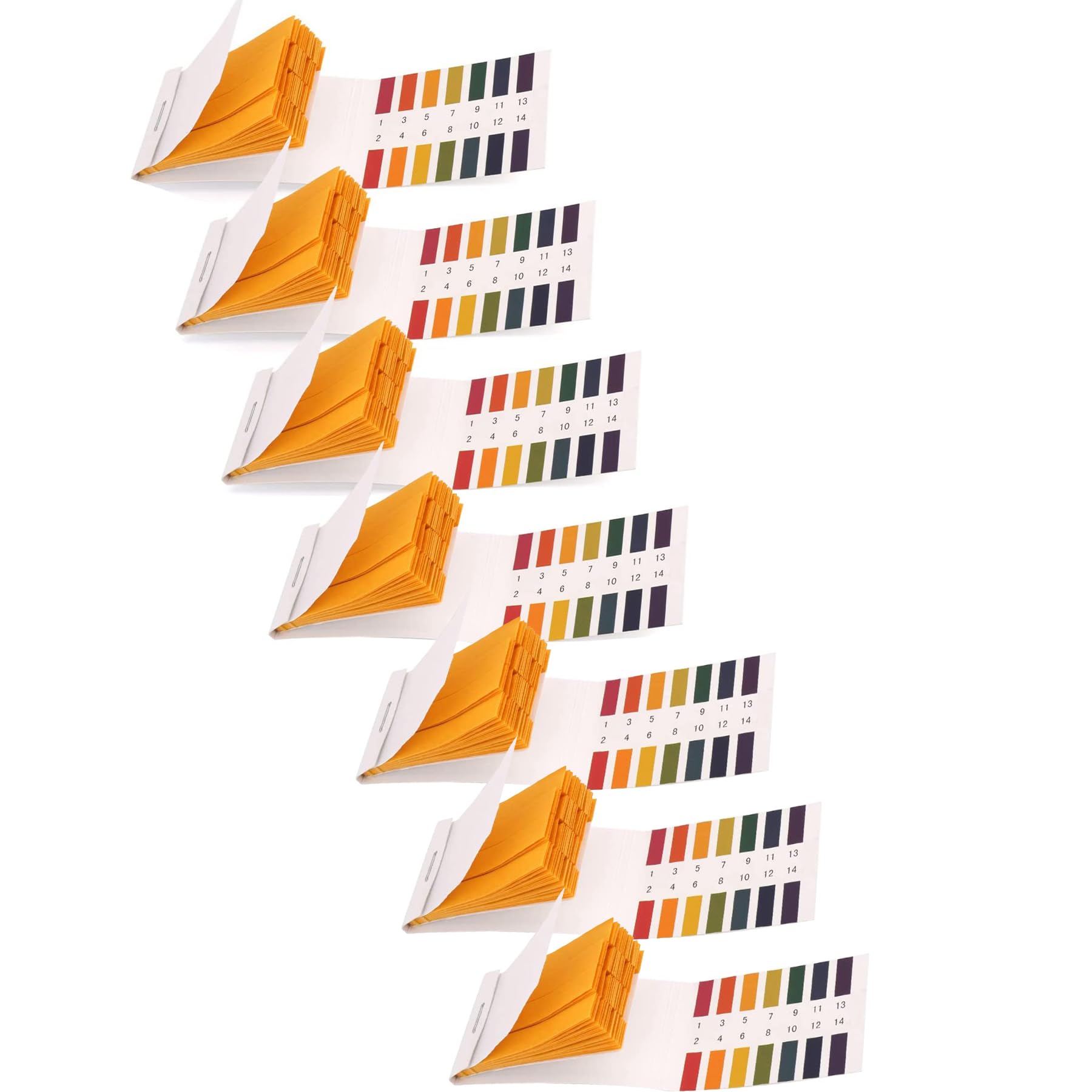 HomEnjoy 7 Pack pH Test Strips, 560 Strips pH 1-14 Universal Litmus Paper