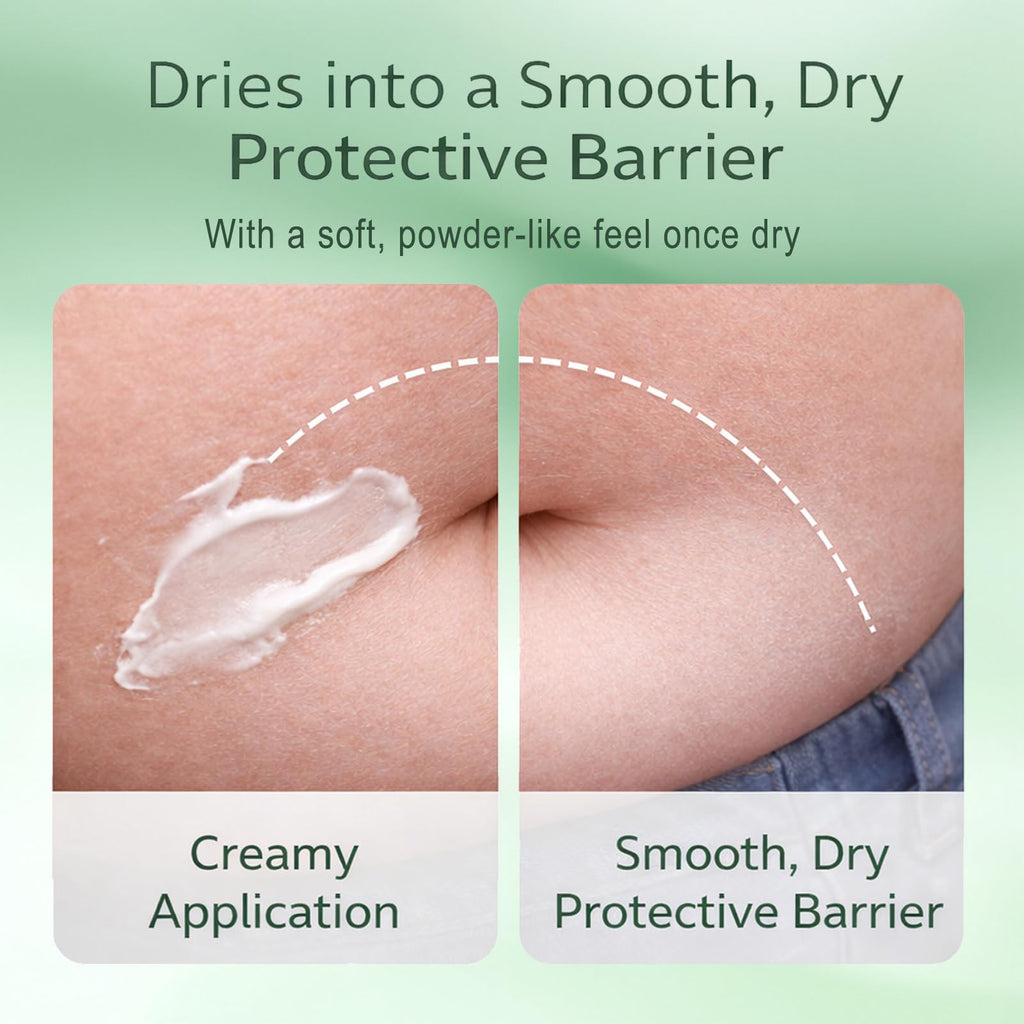JINMAO Intertrigo Cream, Skin Fold Barrier Cream for Moisture & Friction Protection, Supports Skin Comfort, Fast-Drying Non-Greasy Formula for Friction-Prone Areas, 2 oz (57 g) (1)