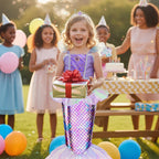 Meland Mermaid Dress for Girls, Princess Dress Up Costume Toy (5-6 Years)