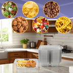 zandfelo 100 Pcs 12oz 6.5''x5'' Plastic Nacho Trays