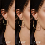 vuiikhir Gold Hoop Earrings for Women 14K Gold Earrings for Women