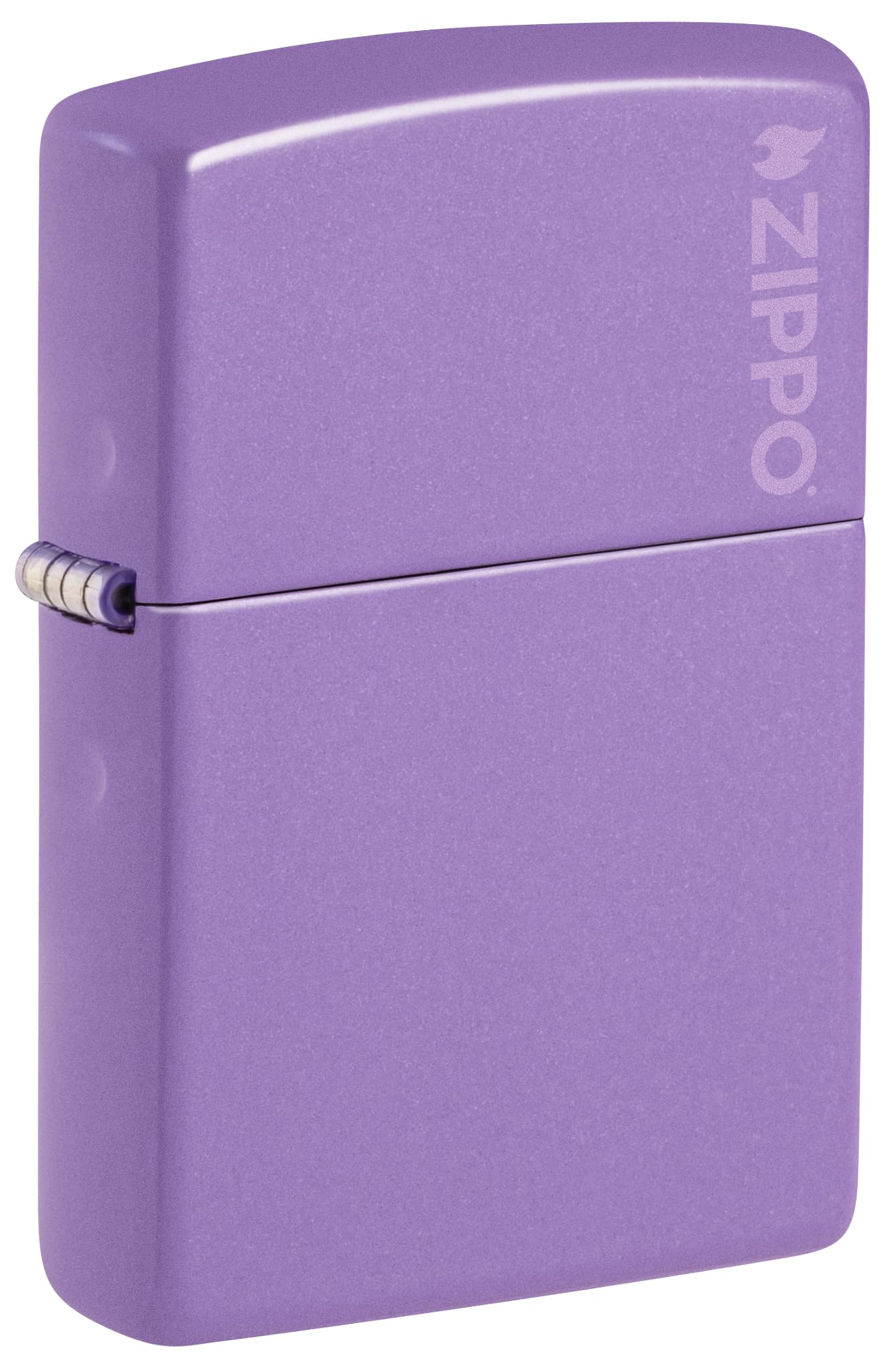 Zippo Classic Smoky Lavender Logo Pocket Lighter
