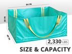 Dumpster Bag for Waste Management, Reusable Yard Waste Container - 1 Pack