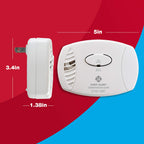 First Alert CO606, Plug-In Carbon Monoxide (CO) Detector, Hardwired Alarm with Battery Backup, 3-Pack